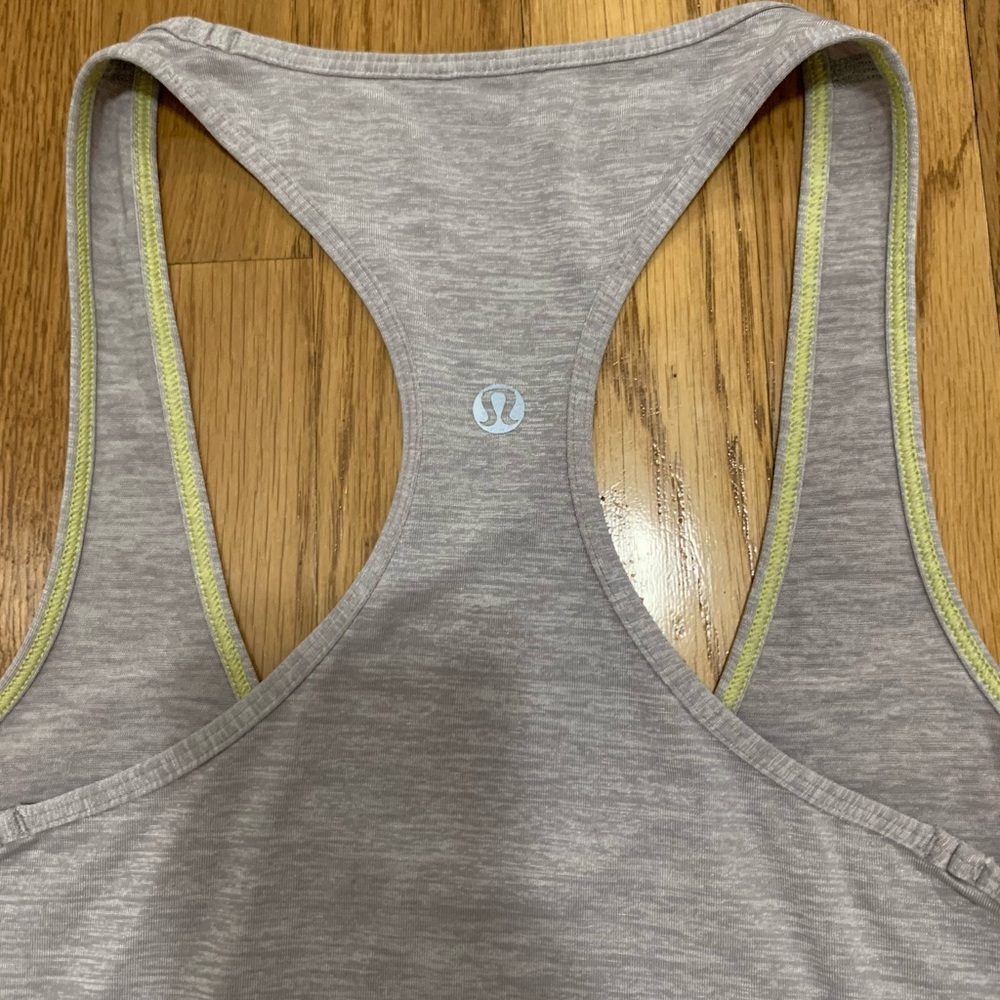 Gray lululemon tank top